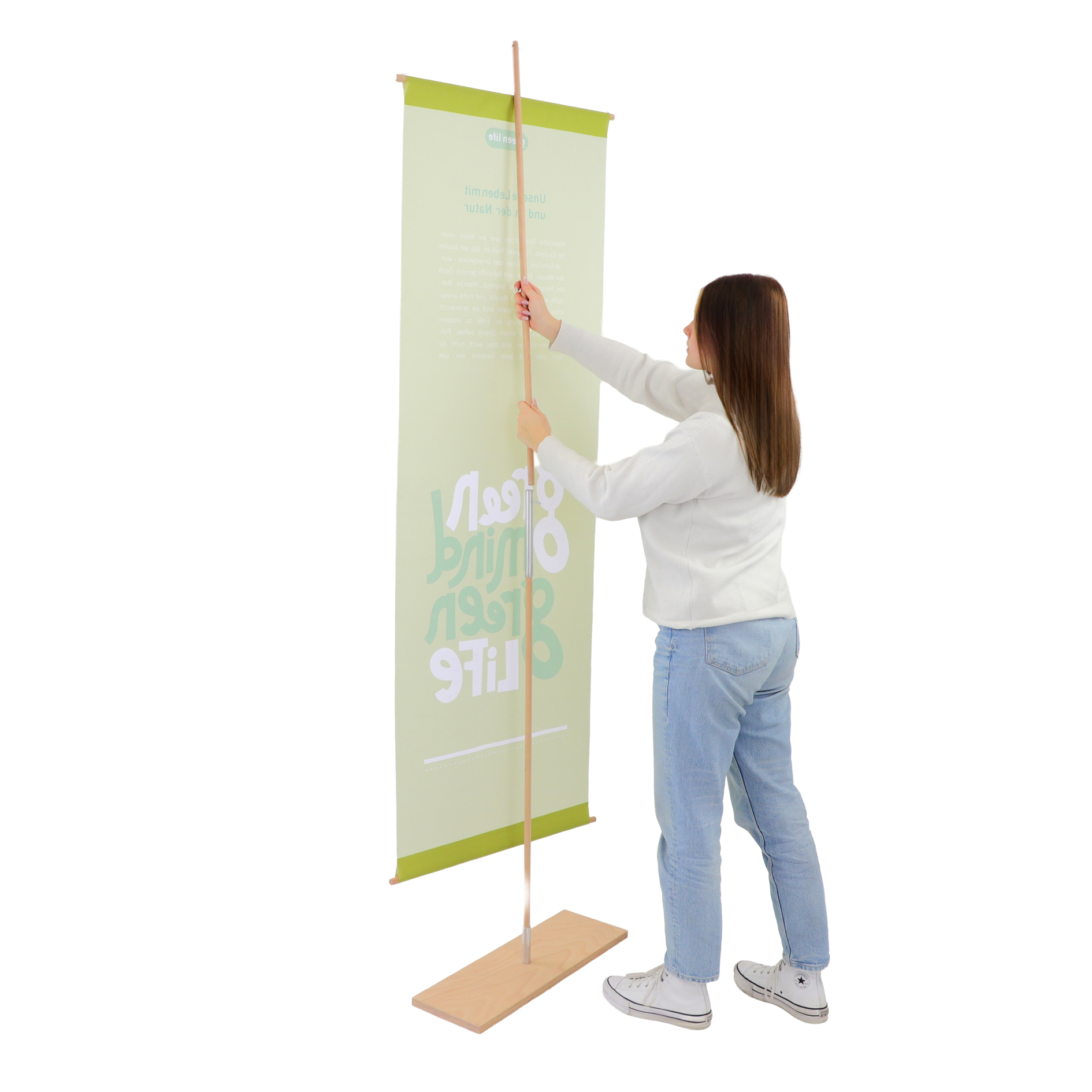 WoodCraft Fahnenaufsteller aus Holz