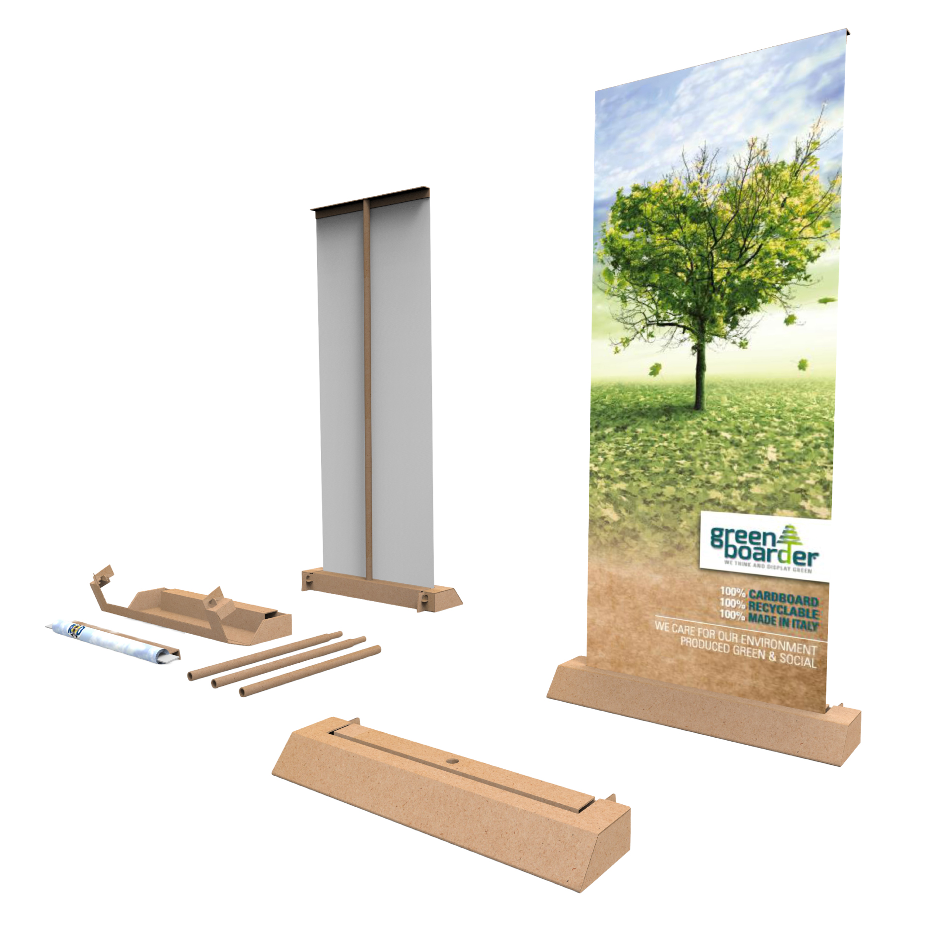 Roll-Up aus Karton 80x200cm