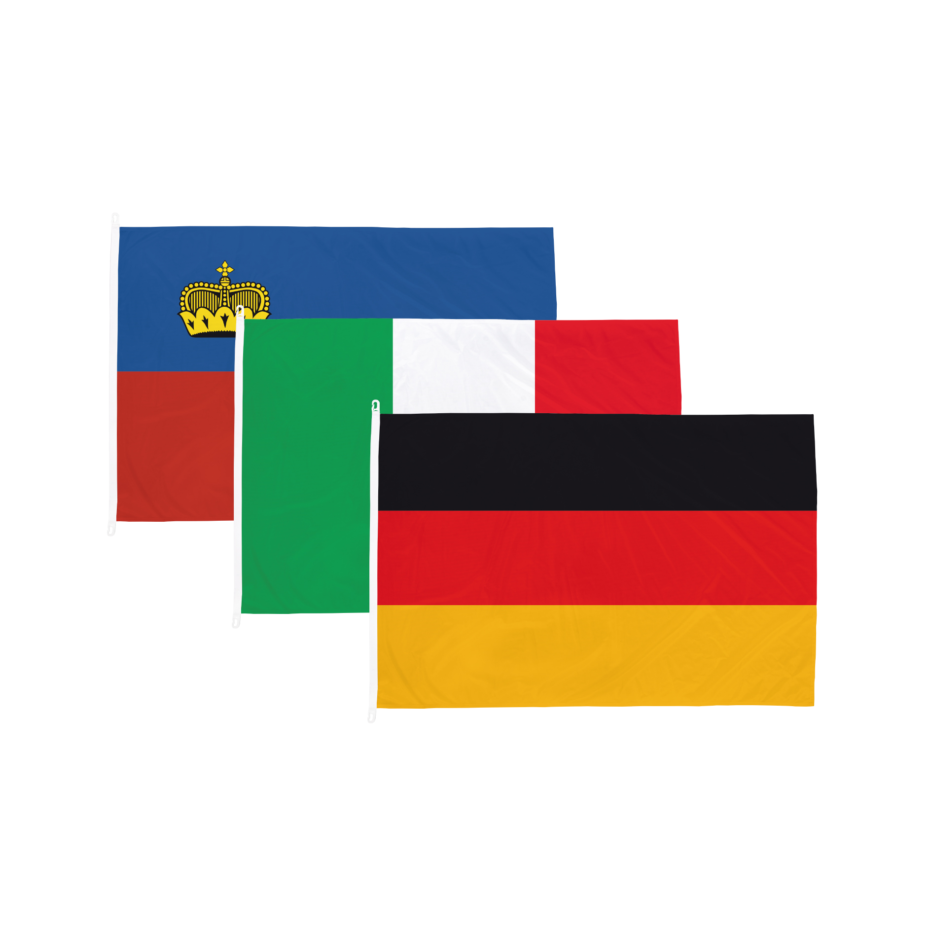 Nationen Hissfahne im Querformat