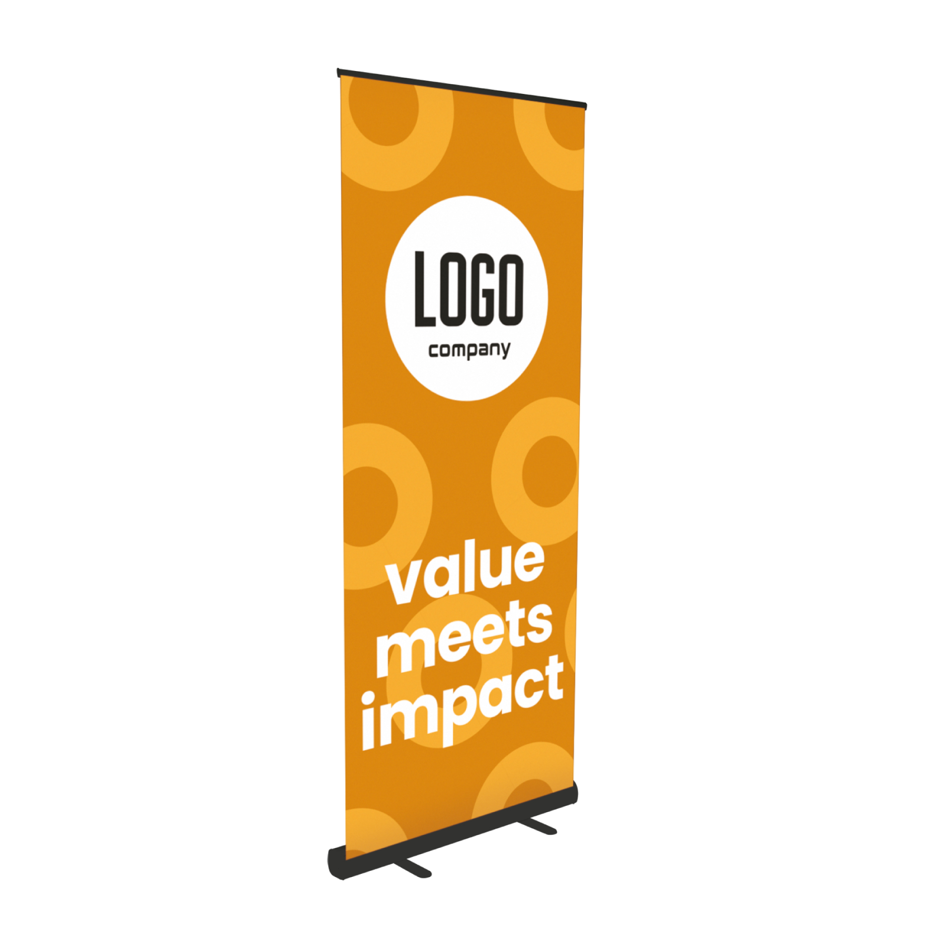Roll-Up Budget Black 85x200cm